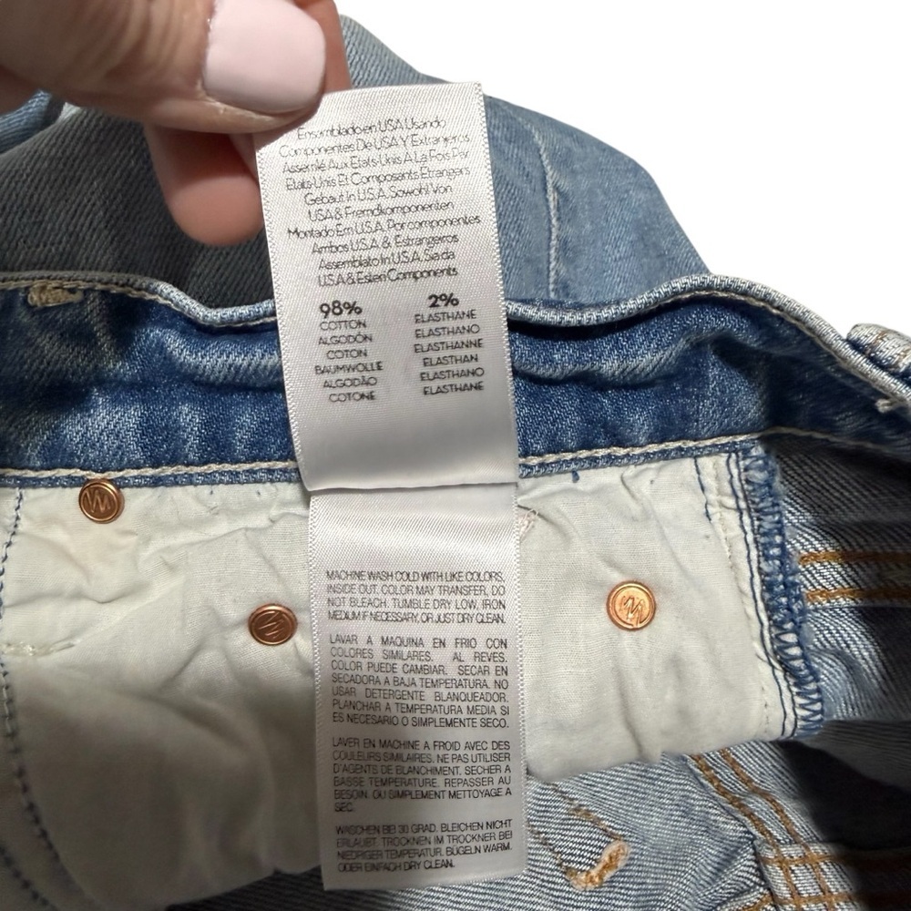 MOTHER Superior The Tomcat Jeans in The Confession Wash Size 26 Style 1364-259 - Picture 7 of 8